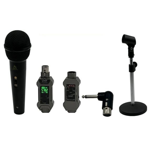 Martin Ranger Dynamic Microphone Bundle with Wireless Transmitter, Receiver and Microphone Stand