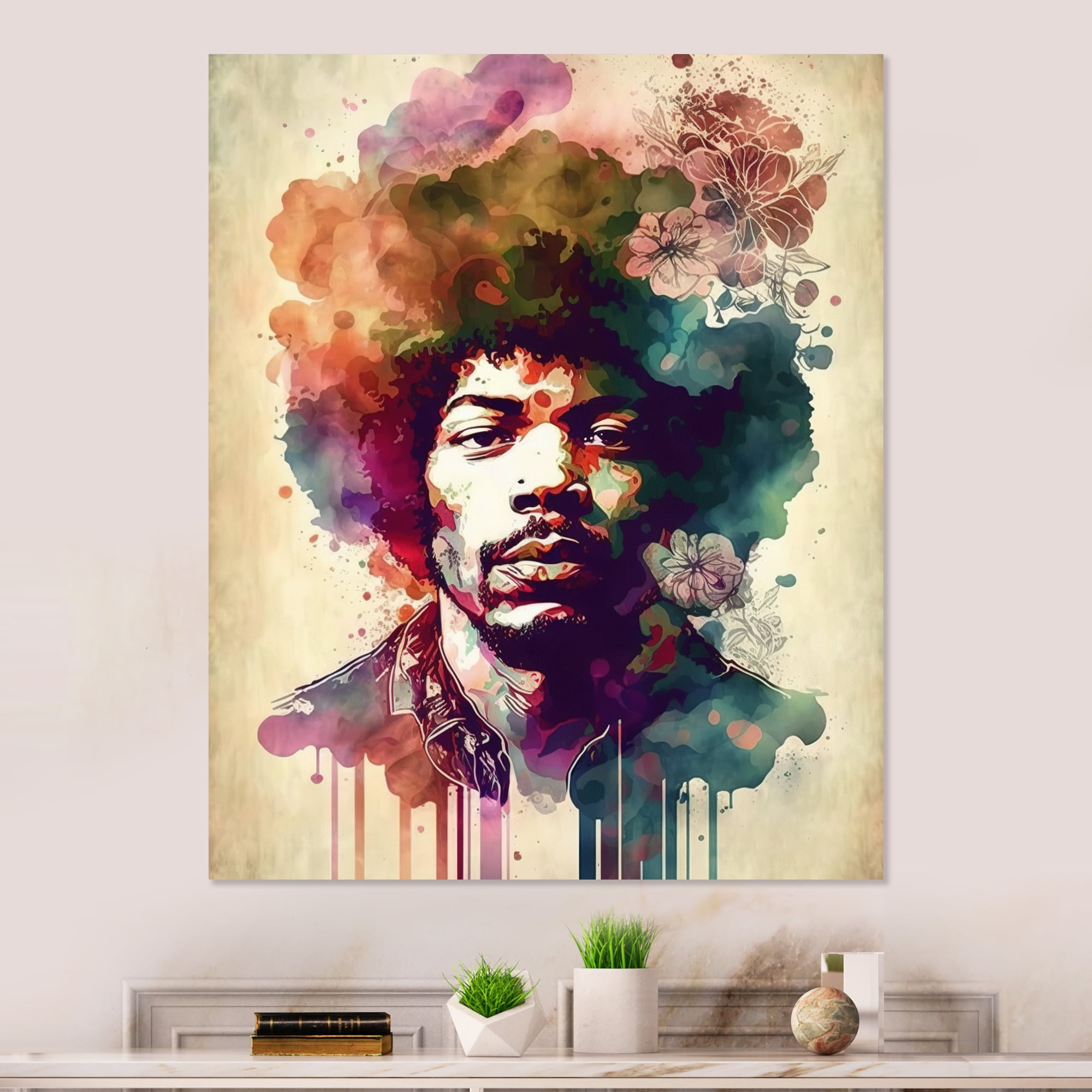 Designart Hollywood Musician III Canvas Wall Art