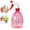 02#Pink, variant on Fmxomd Empty Spray Bottle Refillable Container, 16 oz Fine Mist Sprayer Squirt Bottle for Hair Styling, Watering Plants, Showering Pets (1 Pack, Green)