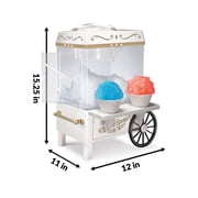 Nostalgia Vintage Snow Cone Maker, White