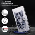thumbnail image 6 of for Samsung Galaxy A54 5G Wallet Case with Card Slot Holder Kickstand - Lovely Colorful Pattern PU Leather Flip Phone Case Cover for Samsung Galaxy A54 5G Smiley Cat, 6 of 17