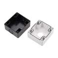 thumbnail image 3 of Caja de control de interruptor de botón pulsador 22mm 1 orificio para botones blanco y negro 1 pieza, 3 of 4