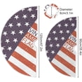 thumbnail image 3 of FMSHPON Vintage American Flag Xmas Christmas Tree Skirt Stand Mat for Holiday Party Decoration Indoor Outdoor 36 inches, 3 of 6