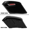 thumbnail image 6 of Kojem Extended Saddle Bags For 1993-2013 Harley Tour Gloss Black W/ Speaker Lids Latch Key, 6 of 14