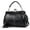 Black, variant on Women Vintage Hollow Handbag Oil Leather Shoulder Crossbody Bag Clutch Satchel Purse with Kiss Lock Closure