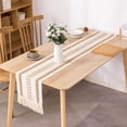 thumbnail image 4 of tredstone Dentelle Macramé Table Runner Creux Glands Crochet Table Runners 30x120cm, 4 of 8