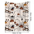 thumbnail image 4 of Pumpkin Pattern Halloween Flannel Throw Blanket, Soft Cozy Blanket for Couch, Bed, and Nap, Decorative Holiday Home Accessory, 28 x 39 Inch, 1Pack B, 4 of 5