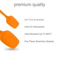 thumbnail image 4 of 2pcs Kitchen Cooking Silicone Spatula Set Heat Resistant Rubber Scraper Cooking Baking Utensils Orange, 4 of 7