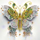 thumbnail image 1 of Pintura de diamante 5D DIY Kit de decoración de mariposa de taladro en forma especial parcial (K193), 1 of 9