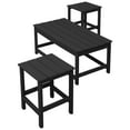 thumbnail image 2 of Polytrends  Laguna Hdpe All Weather Outdoor Patio Coffee And Side Tables (3-Piece Set) Black, 2 of 5