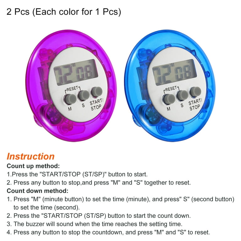 Digital Timer, Small Count Down/ UP Clock with Magnetic, Big LCD