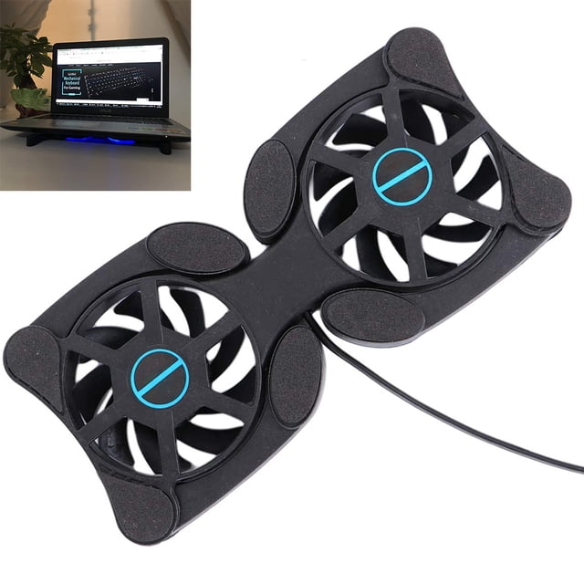 Mini Foldable USB Cooling Fan Octopus Notebook Cooler Cooling Pad Stand Double Fans for Notebook Laptop