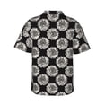 thumbnail image 3 of Haiem White Sunflowers Printed Hawaiian Shirt for Men - Men’s Casual Beach Summer Shirts - Stretch Fabric with Modern Fit-3X-Large, 3 of 9