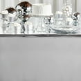 3 Pack Metallic Silver Plastic Tablecloth for Birthday Party