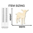 thumbnail image 2 of Unfinished Wood Goat Shape - Farm Animal Craft - up to 46" DIY 18" / 1/2", 2 of 4