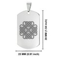 thumbnail image 2 of Stainless Steel Celtic Love Knot Dog Tag Pendant Necklace, 2 of 3