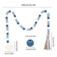 thumbnail image 2 of Sea Style Wooden Bead Garland with Tassel and Wooden Home Sign Rustic Farmhouse Tiered Tray Decorations, 2 of 5