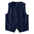 thumbnail image 3 of European And Solid Color Traditional Vest Men's Casual Loose Comfortable Festival Vest Jacket, 3 of 4
