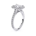 thumbnail image 3 of Oryn Jewel 2.7 Ct Emerald Cut Halo Rings - Lab-Created Simulated Diamond Ring - Wedding Jewelry for Women - Prong Setting Solitaire - Beautiful Gifts for Her - Birthday and Engagement Rings, 3 of 6