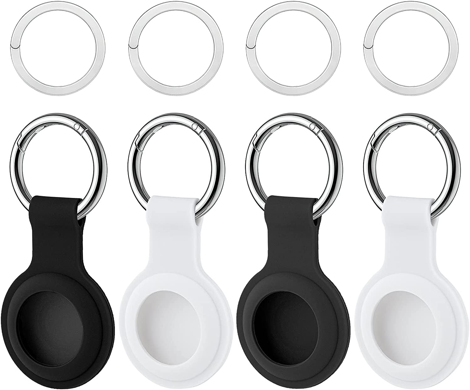 4 Pack Case Keychain for Apple AirTags, PC Material Anti-Scratch ...