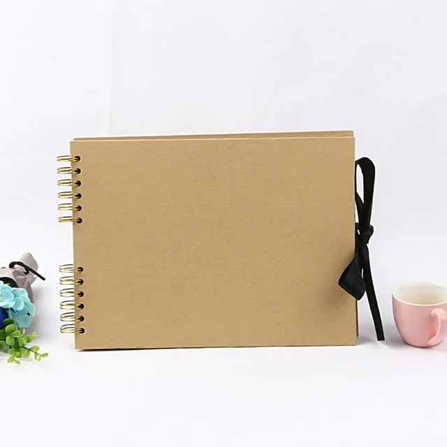 hengsof 11.7 X 8.3 Inch Scrapbook Photo Album 40 Pages Thick Paper, Handcover Photo Album Scrapbook, Family DIY Memory Book, Ideal for Wedding, Travel, Craft Projects