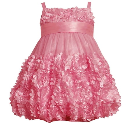 KIDS TANK MINI DRESS WITH WOVEN LAYERED SKIRT FLAMENCO ROSE main image 1