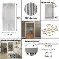 thumbnail image 3 of Bamboo Beaded Door Curtain 65 Strings 79" W x 36" W Taupe, 3 of 7