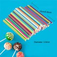 thumbnail image 4 of Lollipop Sticks, 100pcs Papery Treat Sticks, Colorful Lollipop Paper Sticks for Making Cake Pops, Candies, Chocolates and Cookies, 4 of 9