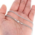 thumbnail image 4 of Nuragold 10K Real White Gold Miami Cuban Link 3mm Chain Bracelet (7"-9") Italian Jewelry for Men & Women, 4 of 12