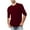 Red, variant on Dianli Up to 65% off Cotton T-Shirts for Men Solid Plush T Shirts Lapel Collar Elbow-Length Tops for Male Breathable Athleisure T-Shirts Black XXXXL