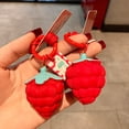 thumbnail image 3 of relayinert Alloy Strawberry Keychain Cute Replacement Automotive Pendant Key Holder, 3 of 6