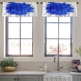 thumbnail image 4 of LALILO Kitchen Curtain Valance Lake Boat Utah Lake Level Water Rod Pocket Window Curtain 52"x 18" Set of 2, 4 of 7