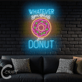 thumbnail image 3 of C-CRAFT Whatever Sprinkles Your Donut Neon Led Light Up 27 inch for Donut Shop Wall Decor, 3 of 5
