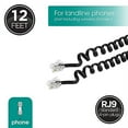 thumbnail image 5 of GE Jasco 27639 12 ft. Black Phone Cord, 5 of 5