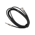 thumbnail image 3 of Musical  ASC-21 Musical Instrument Cable Straigth to Right Angle Audio Cables Black Rubber Jacket Guitar Cords with 1/4 Inch TS Connectors for Studio Speaker Electric Guitar, 3 of 7