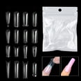 thumbnail image 2 of UDIYO 60Pcs Fake Nails Quick Building Removable Harmless Allergy Free Ultra-Thin Extend Nail Plastic Transparent Nail Mold Tips Manicure Designs for Nail Salon, 2 of 7