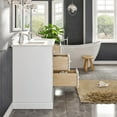 thumbnail image 7 of Eviva Epic 60 Inch Transitional Modern White Bathroom Vanity, 7 of 7