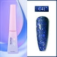 thumbnail image 1 of Esmalte de uñas con purpurina y efecto espejo, holográfico, rojo, base seca, capa superior para uñas de manos y pies, manicura francesa, 8 ml, extensión de uñas, 1 of 3