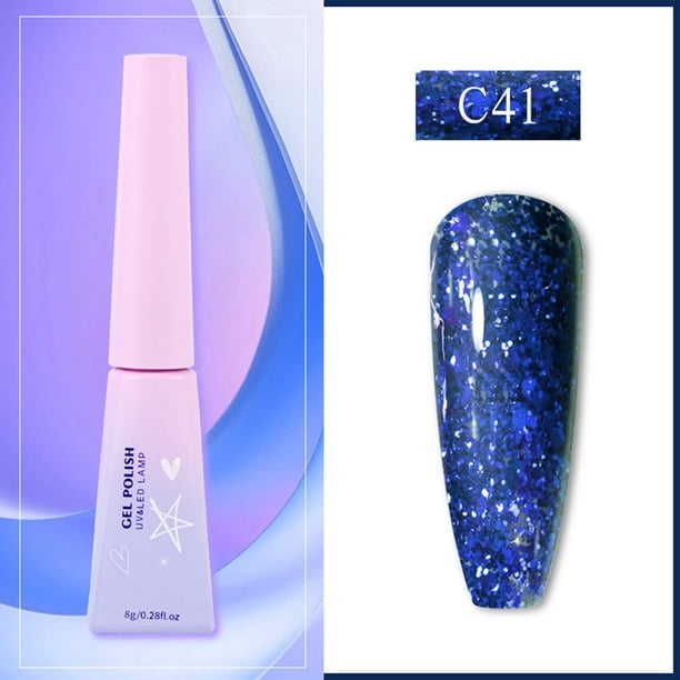 Esmalte de uñas con purpurina y efecto espejo, holográfico, rojo, base seca, capa superior para uñas de manos y pies, manicura francesa, 8 ml, extensión de uñas