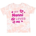 thumbnail image 3 of Inktastic Valentine's Day My Nonni Loves Me Hearts and Lips Boys or Girls Toddler T-Shirt, 3 of 5