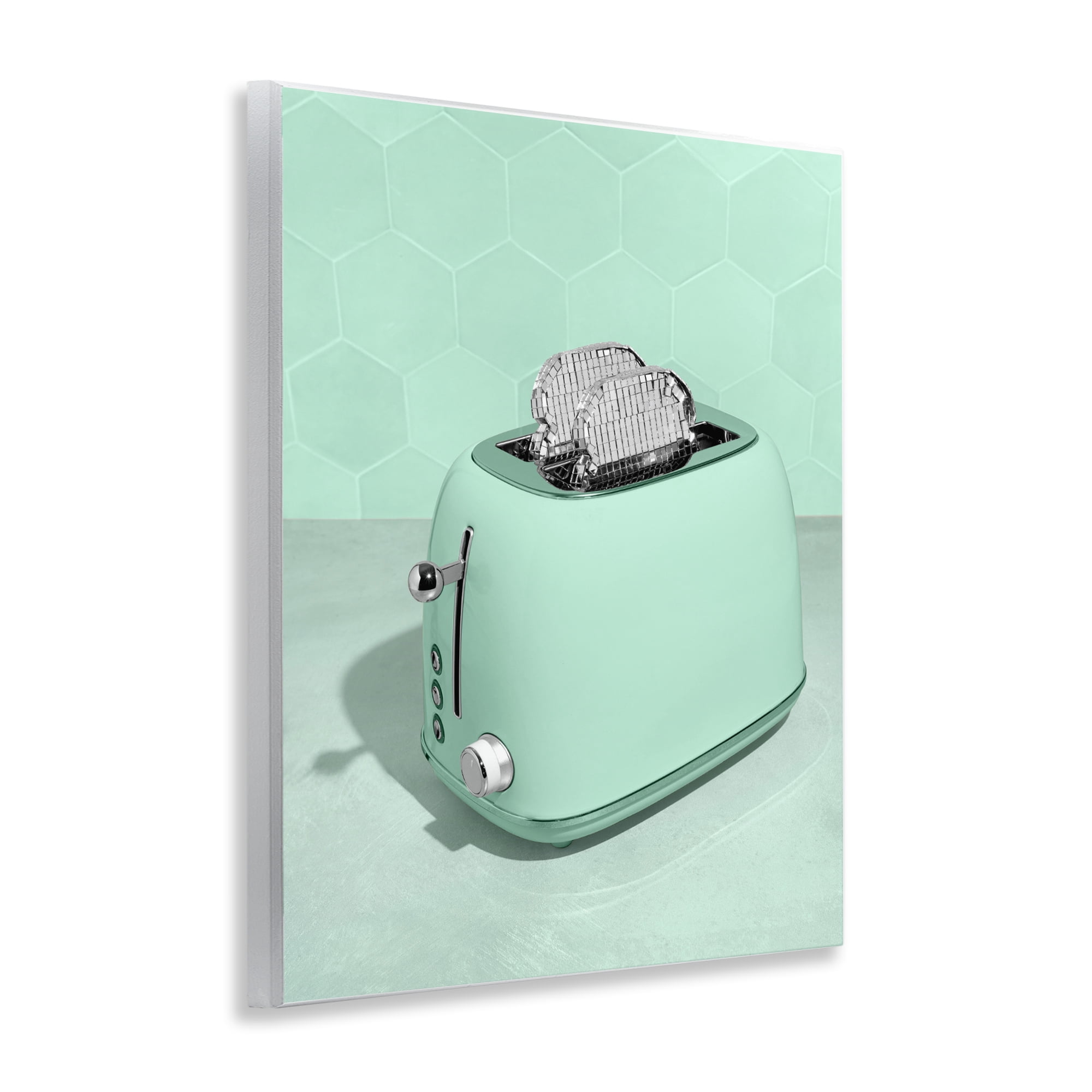 Stupell Industries Disco Toaster Over Green Wall Plaque Art, design by LISH Creative