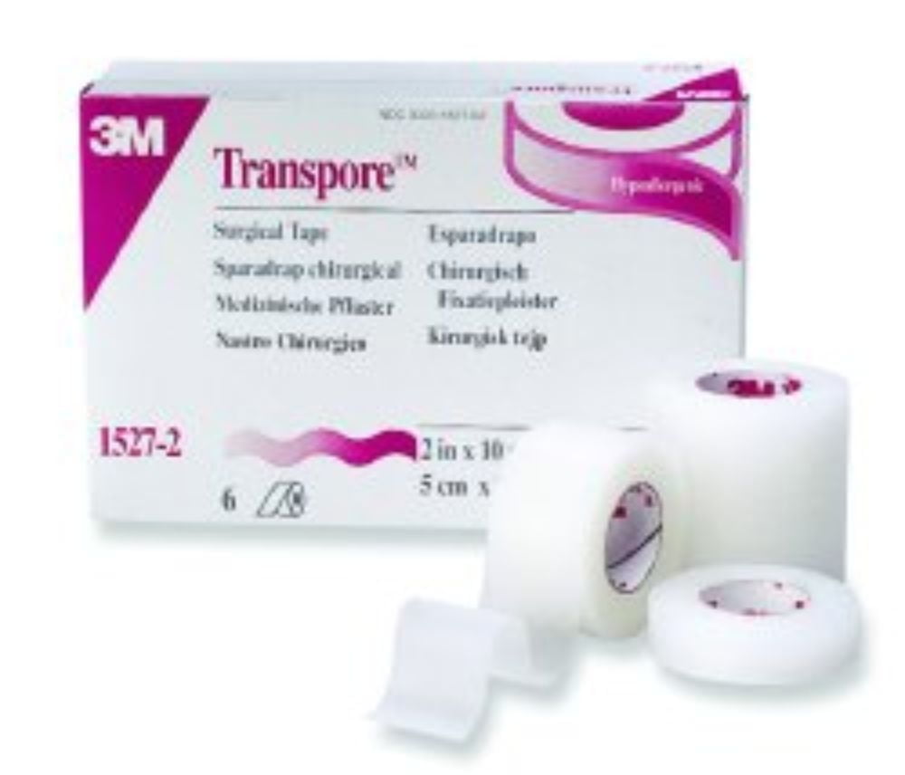 3M Transpore Surgical 12個入り　10箱 3M First Aid Medical Microfoam Surgical Tape, Gentle Wound Care