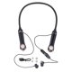 thumbnail image 1 of Écouteurs tour de cou Bluetooth 5.3 sans fil IPX5, motif chat, rétroéclairage RVB, magnétiques, stéréo, avec 4 embouts pour entraînement, noir, 1 of 4