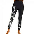 thumbnail image 5 of Danhjin High Waisted Leggings for Women - Fashion Printing Elasticity Pants Workout Leggings Running Tummy Control Yoga Pants on, 5 of 6