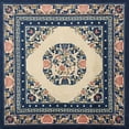 thumbnail image 1 of Ahgly Company Indoor Square Traditional Tan Brown Oriental Area Rugs, 7' Square, 1 of 6