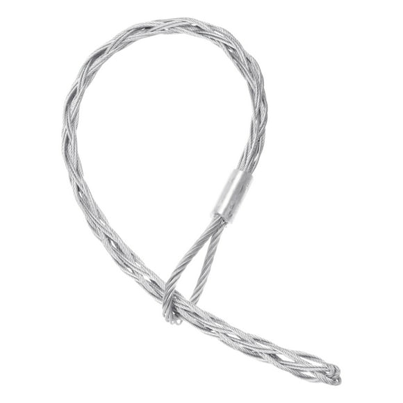 Uxcell 1 Pce Tirette de Câble pour Chaussettes Tête Unique Tirette Latérale Tirette de Fil Métallique Outils de Tirage de Fil d'Acier Galvanisé 49-60mm OD x 1.3 m L