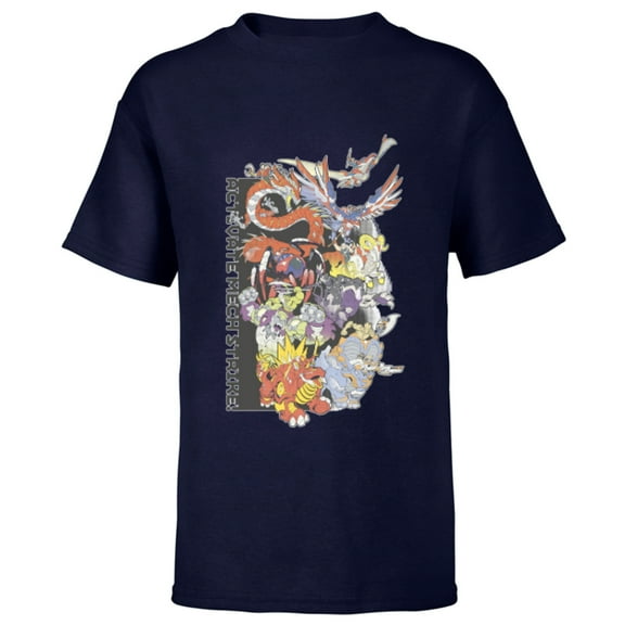 Marvel Mech Strike: Mechasaurs Avengers Activate Mech Strike - Short Sleeve T-Shirt for Kids - Customized-Navy