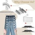 thumbnail image 3 of Perchas para pantalones y faldas Yuxing organizador de armario colgante 6 niveles, 3 of 5