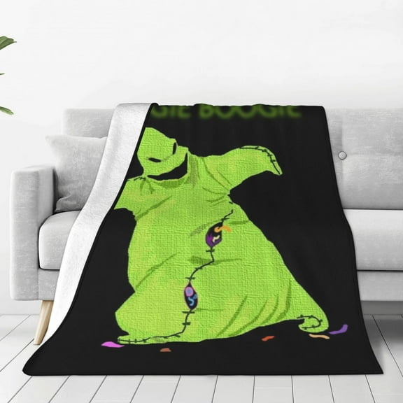 Oogie Boogie Blankets Flannel Fleece Warm Soft Throw Blanket For Couch Sofa Bed Living Room All Season Decor Gift 40"X30"