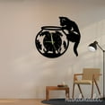 thumbnail image 5 of Handmadetneonsign Cat In Fish Bowl Wall Clock Unique, Year Date Round Wall Clock, Text Oversize Wall Clock 60335, 5 of 5